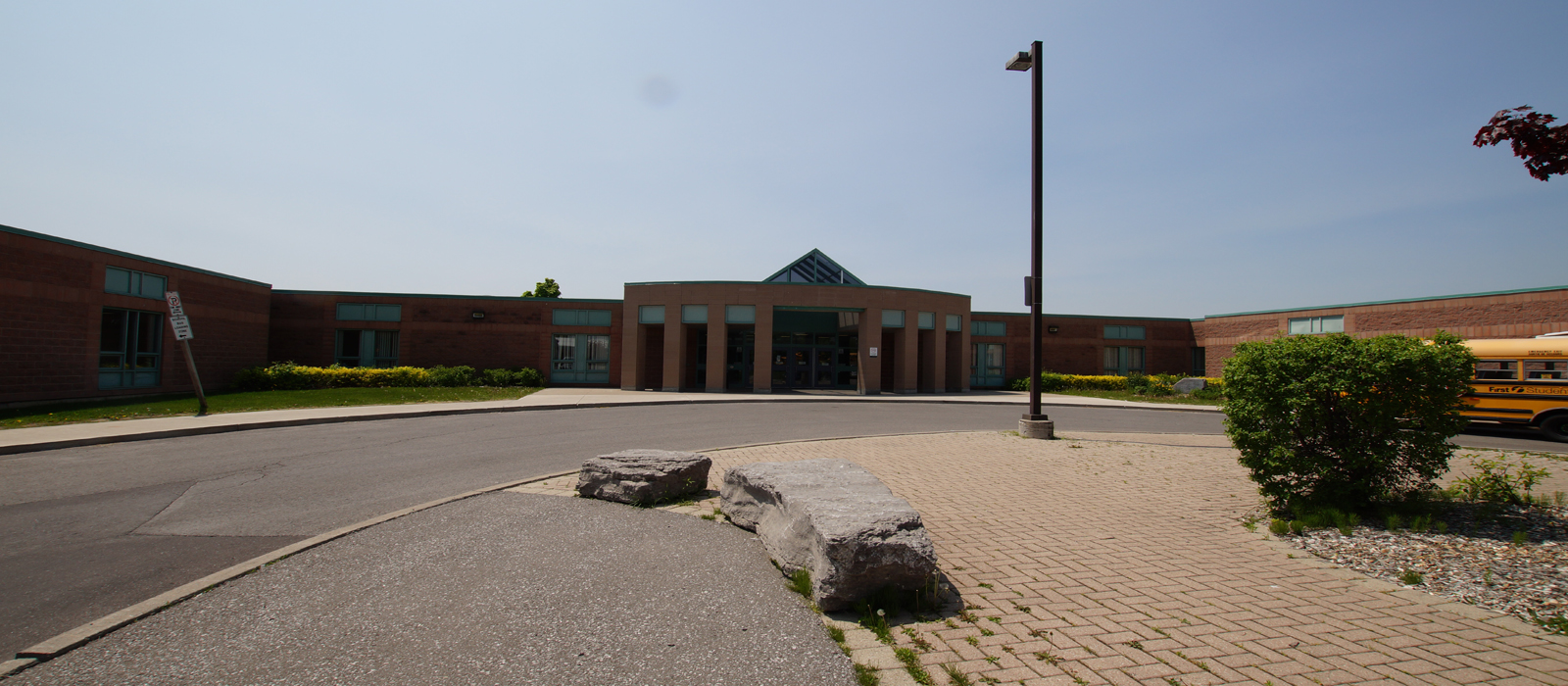 exterior of high school